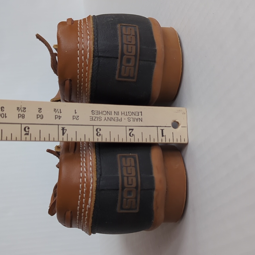 Soggs Thinsulate Slip On Duck 4 Season Water Rubber Low Cut Boots 8 Brown - Picture 8 of 16